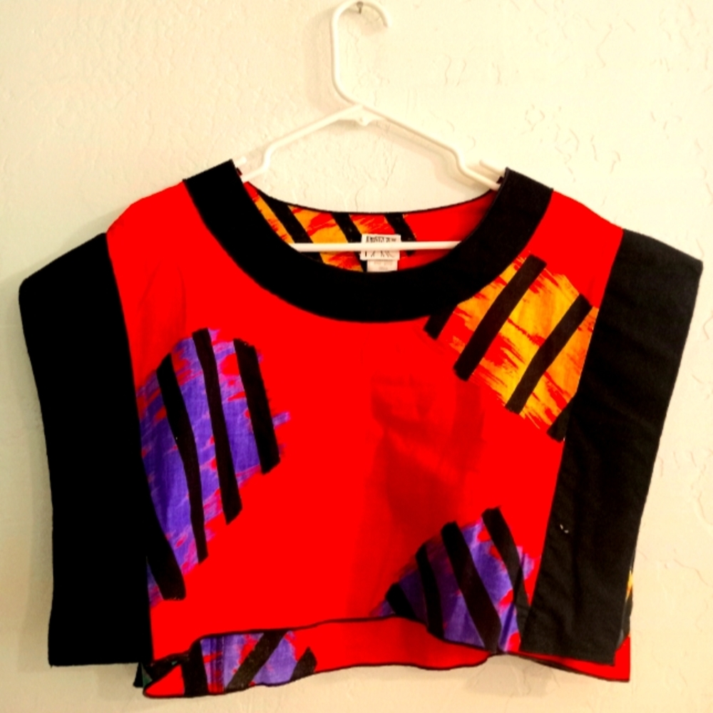 Vintage Jeanne Marc top with side closures